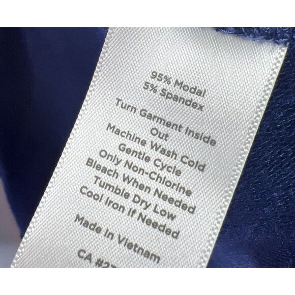 Talbots Woman Jacket Size 3X Plus Solid Blue Deep Pockets Soft Thick Long Sleeve - Picture 9 of 11